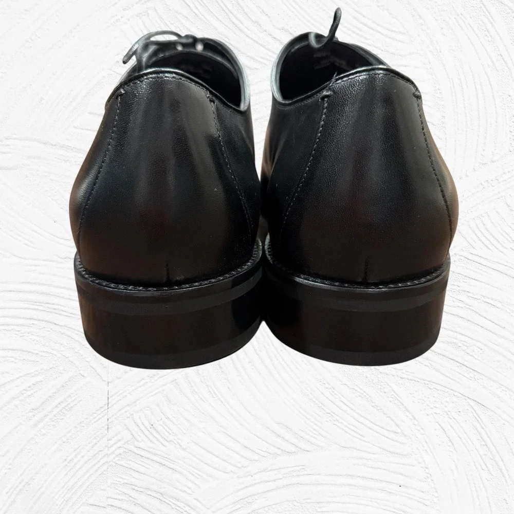 Cole Haan Lenox Hill Cap Toe Oxford C11630 Classic Black Leather Men 12M NEW
